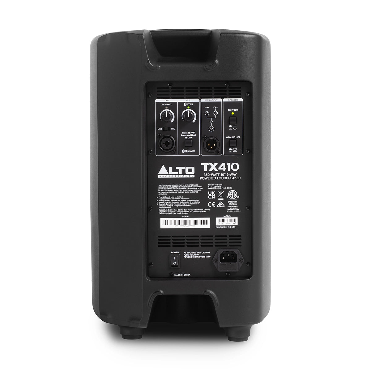 Alto Professional TX410 350 Watt 10 Inch Powered PA Speaker - Perfect for Live Music, DJ Performances, and Outdoor Events
