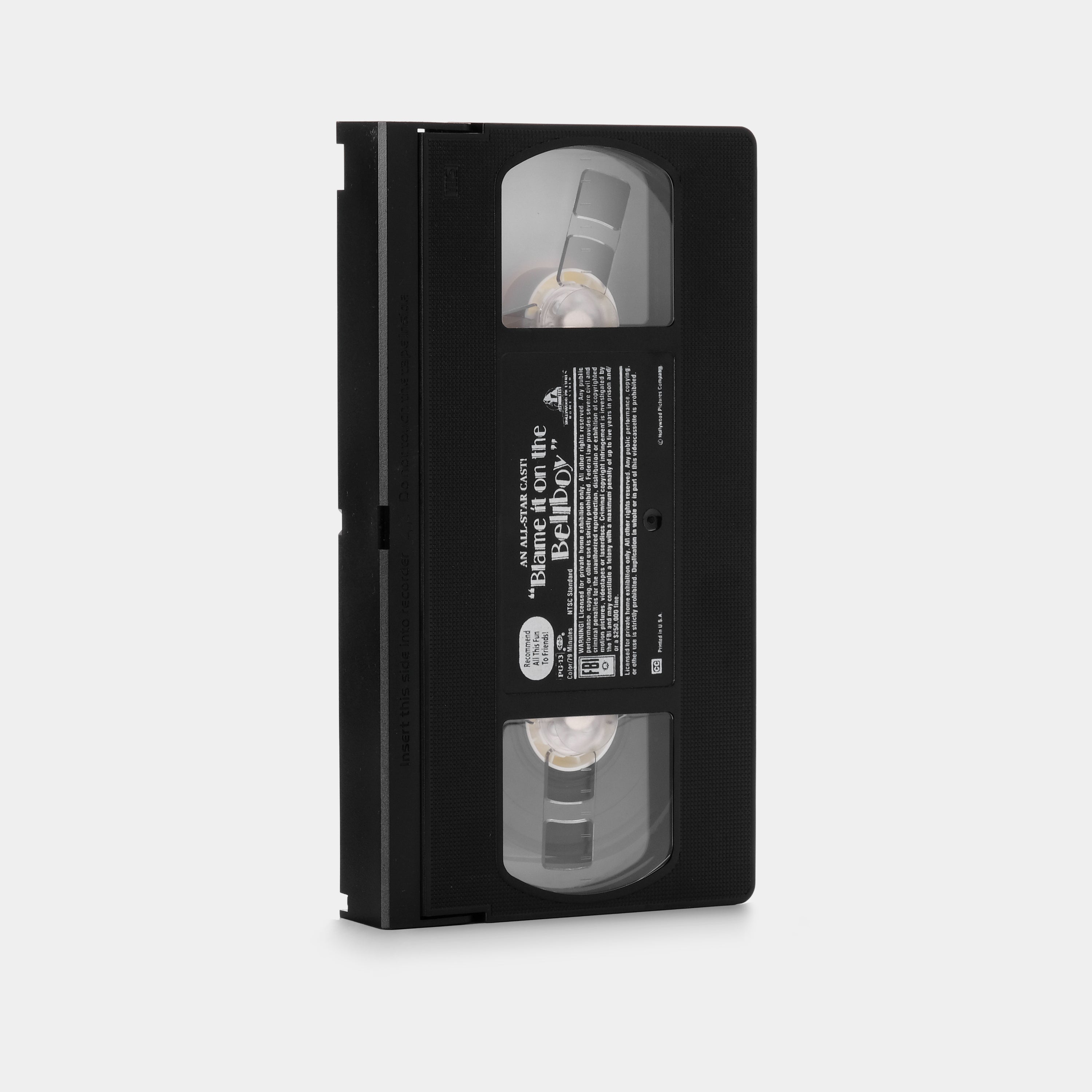Blame It on the Bellboy VHS Tape - Classic 90s Comedy Movie - Perfect for Movie Collectors & Nostalgia Lovers - Great for Home Theater Nights & Retro Film Screenings