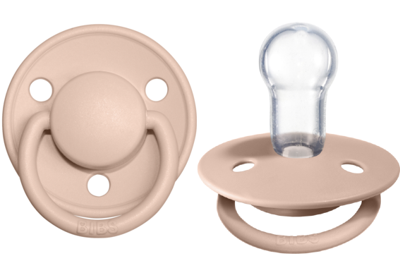 BIBS De Lux Silicone Baby Pacifier - BPA-Free, Orthodontic Nipple for Newborns & Infants - Perfect for Soothing, Sleep & Travel (2-Pack)