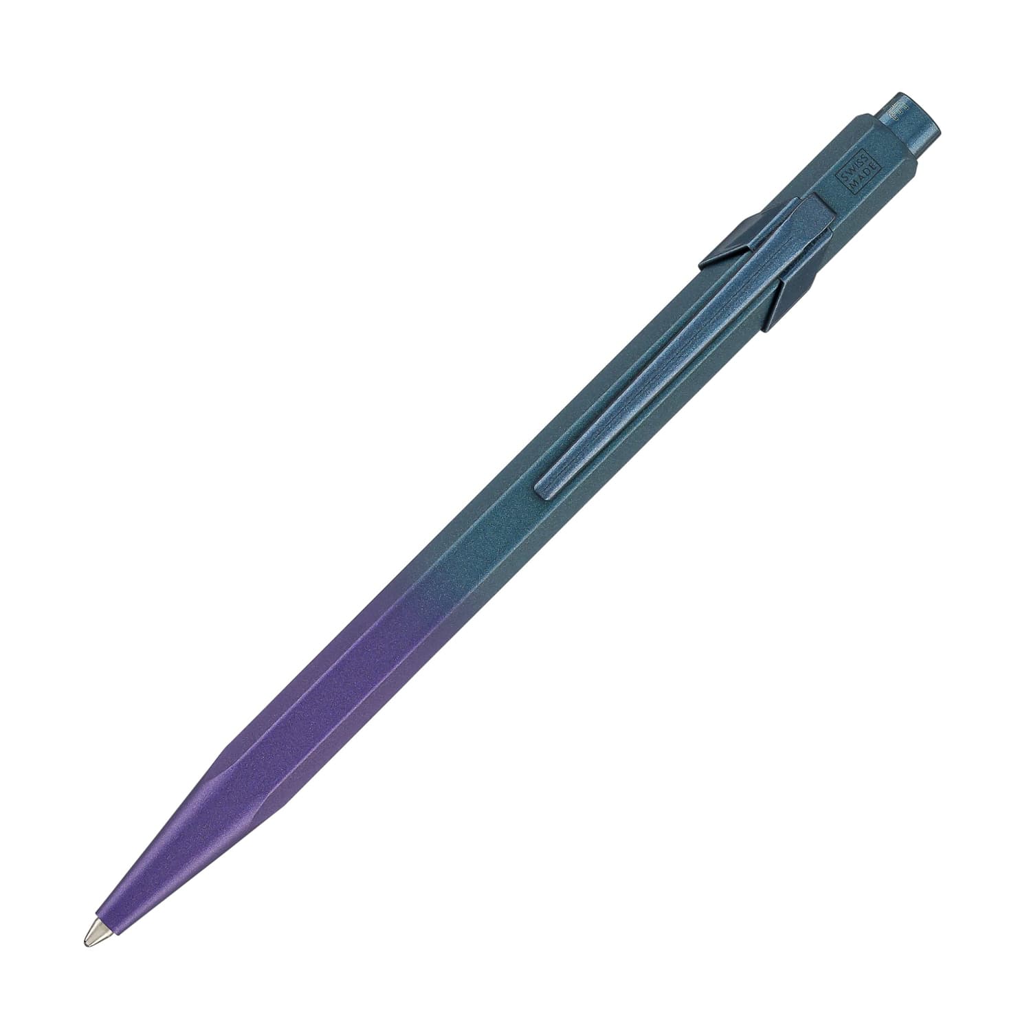 Caran d'Ache 849 Claim Your Style Ballpoint Pen - Purple Ocean Limited Edition #5 | Premium Swiss Writing Instrument for Office, Gifts & Collectors
