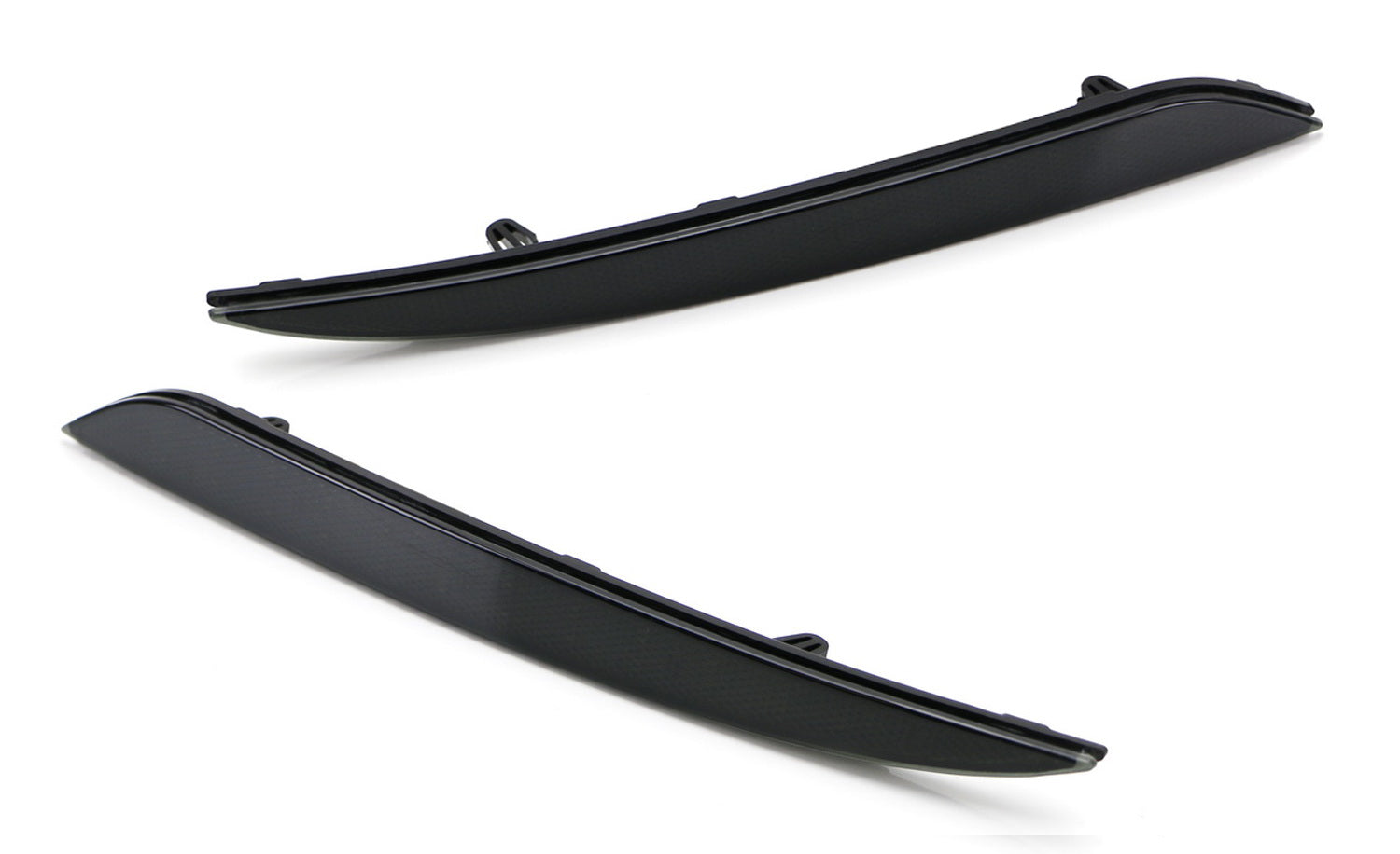 Dark Smoked Rear Bumper Reflector Lenses for 2012-2023 Tesla Model S - Replacement Parts for Enhanced Safety & Style - Perfect for Night Driving & Custom Car Modifications