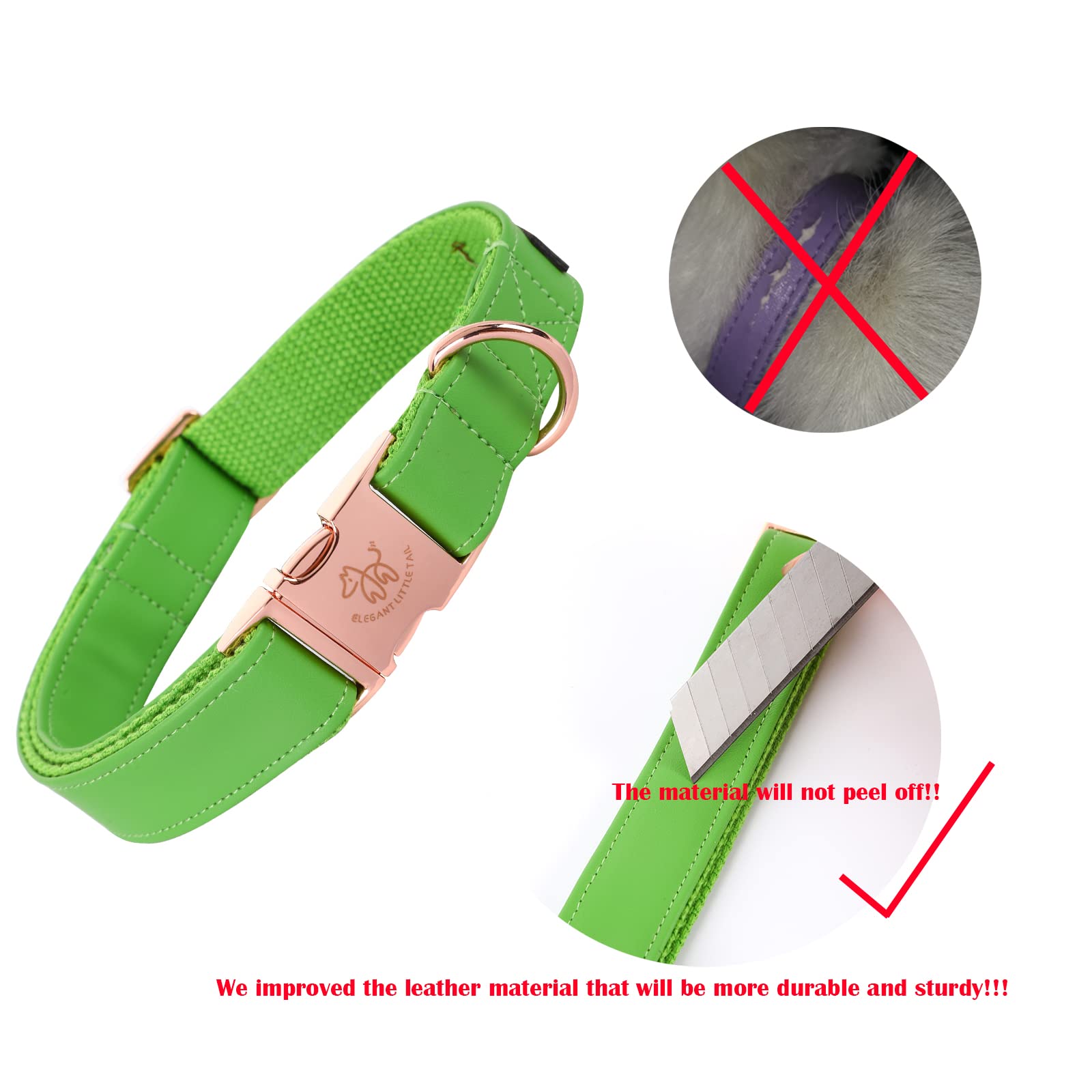 **Premium Adjustable Leather Dog Collar and Leash Set - Durable Pet Collar for Large Dogs (Boys & Girls) - Perfect for Walks, Training & Outdoor Adventures**