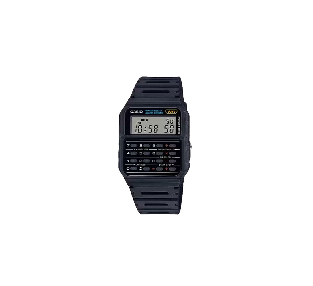 CASIO CA53W-1 Calculator Watch - Digital Quartz Wristwatch with Alarm & Stopwatch for Men - Perfect for Office, School, and Everyday Use