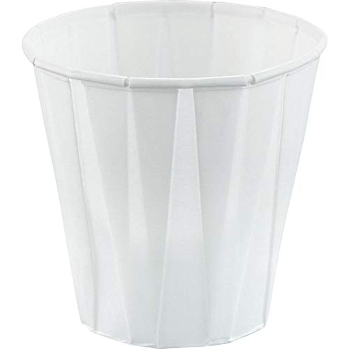 Disposable Pleated Paper Cups 3.5 oz - 100 Pack Eco-Friendly Water Cups for Parties, Picnics & Office Use - BPA-Free Small Drinking Cups for Coffee, Tea & Beverages