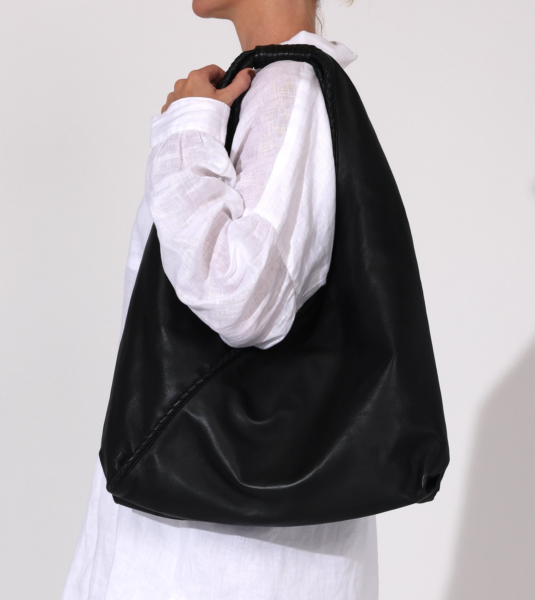 Bryant Hobo Bag for Women - Stylish Black Leather Shoulder Purse | Perfect for Work, Travel & Everyday Use
