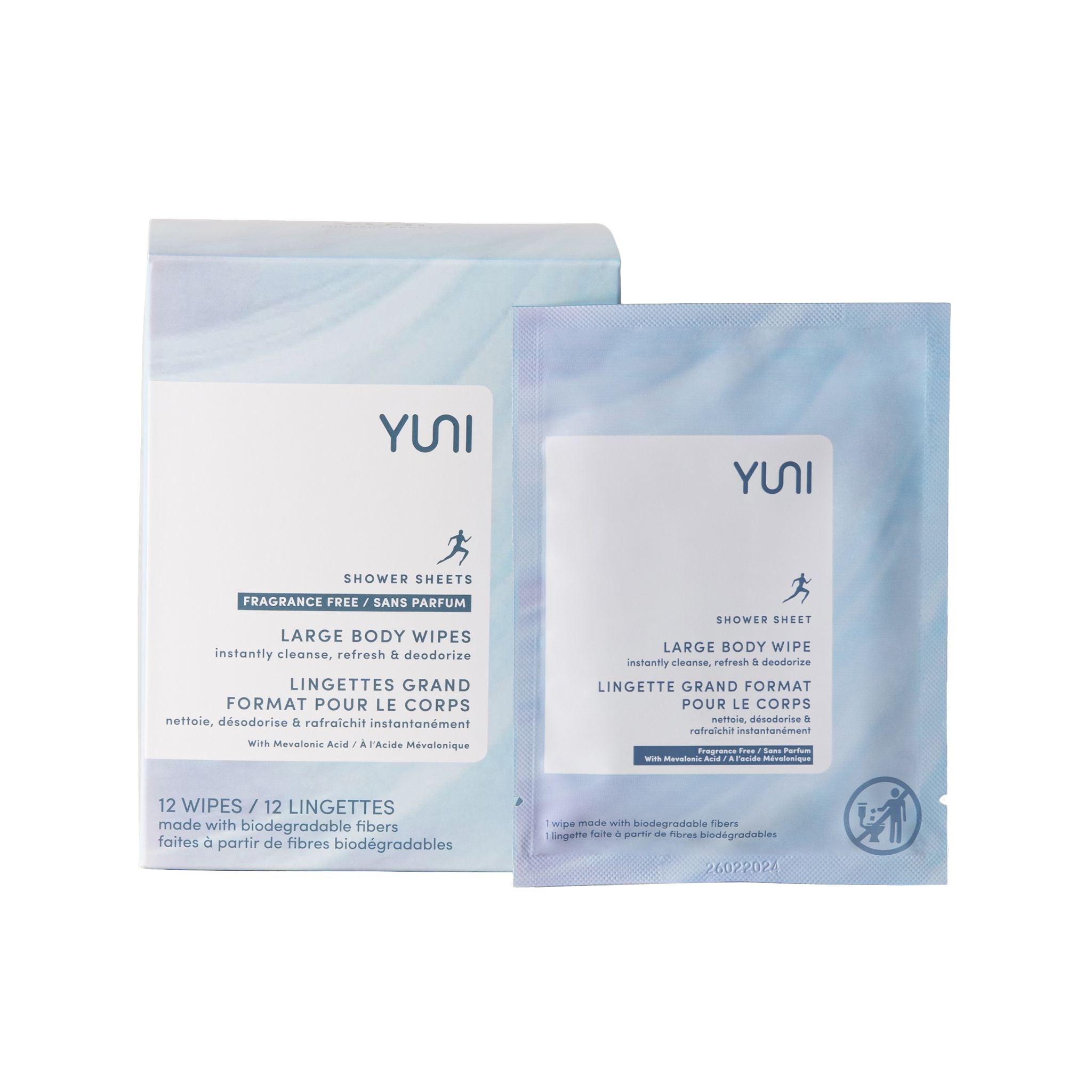 Unscented Shower Sheets - Portable & Disposable Body Wipes for Travel, Camping, Gym & Outdoor Activities