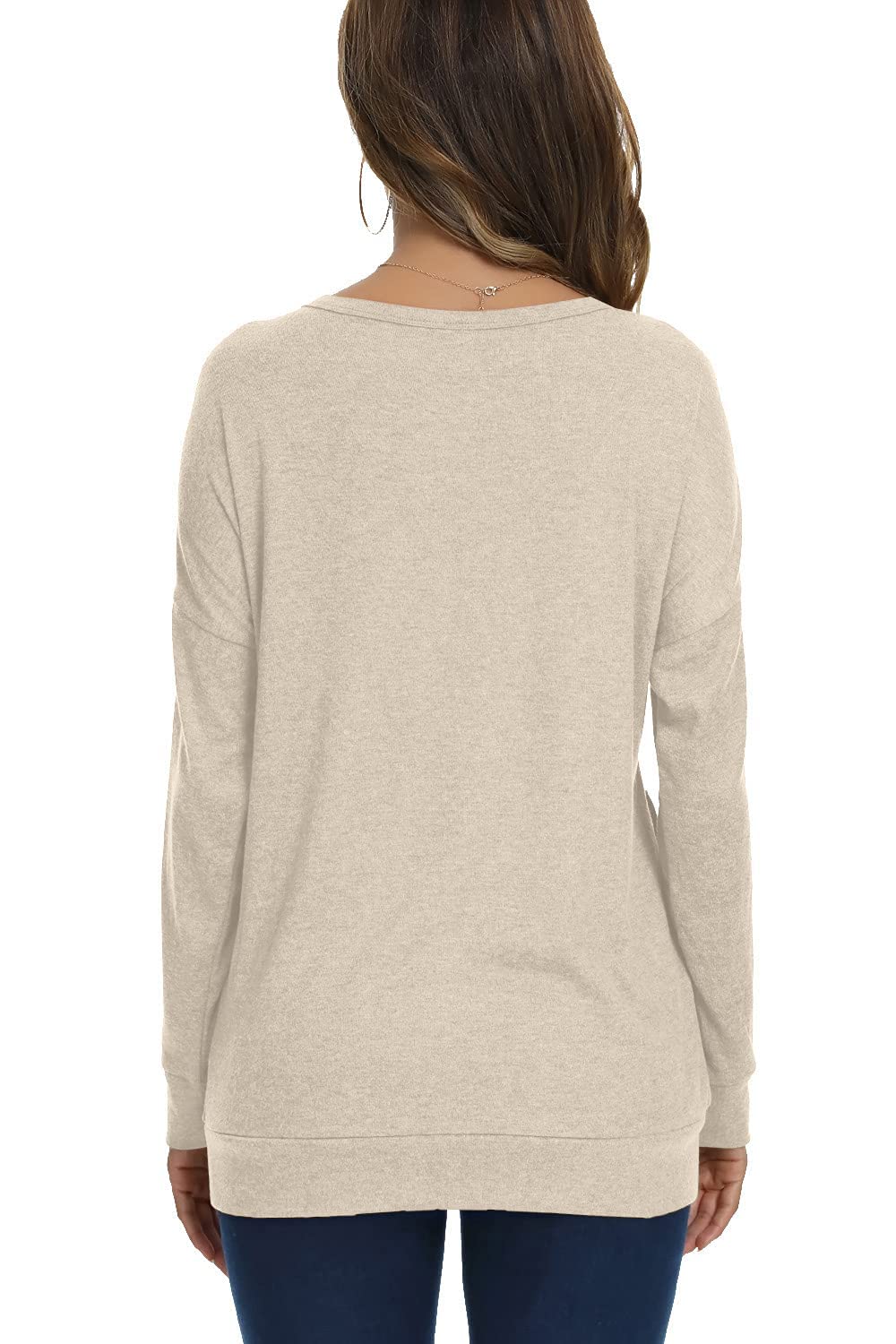Women's Long Sleeve Casual Tunic Top - Elegant Dressy Blouse with Pockets | Perfect for Office Wear, Date Night & Everyday Fashion