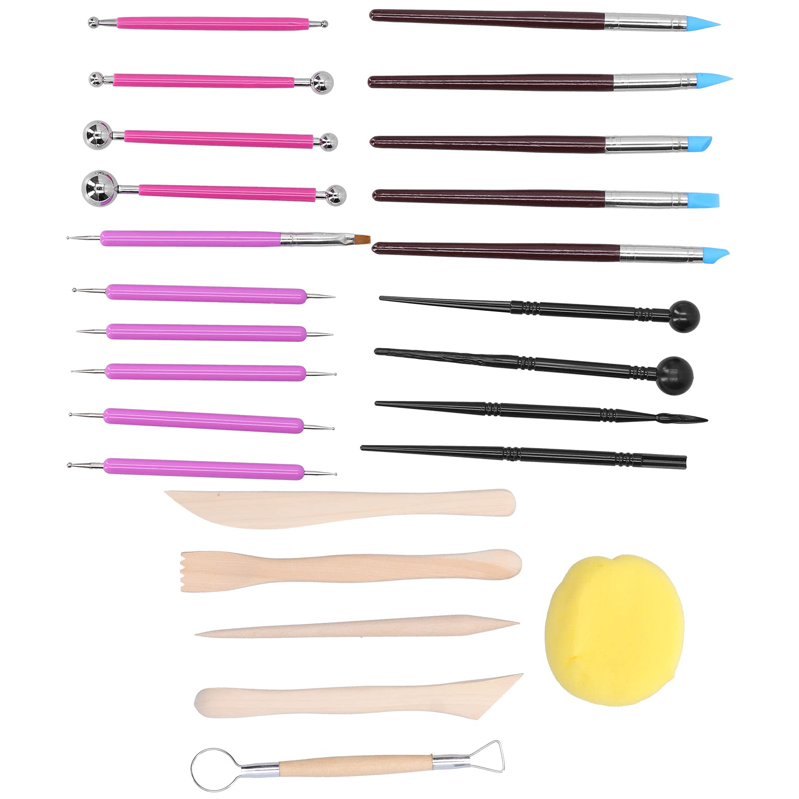 Polymer Clay Sculpting Tools Set - 12-Piece Pottery Accessories Kit with Storage Bag for Modeling, Shaping & Detailing - Perfect for DIY Crafts, Ceramics & Home Art Projects