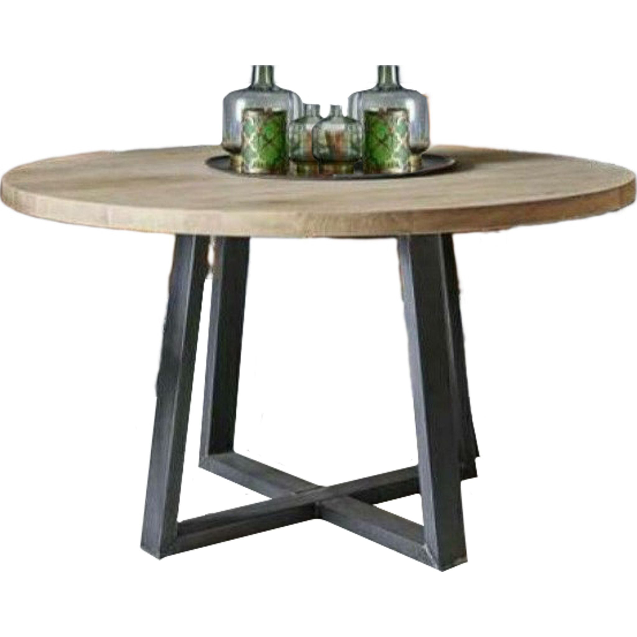 Light Brown Autumn Dining Table - Solid Wood Farmhouse Style for Fall & Thanksgiving Decor | Perfect for Dining Room, Kitchen, and Holiday Gatherings
