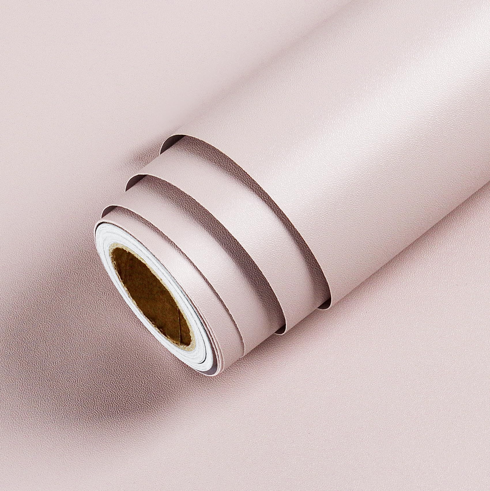 Livelynine 15.8x394 Inch Light Pink Peel and Stick Wallpaper - Self-Adhesive Removable Contact Paper for Bedroom, Kids Room, Nursery, Bathroom, Dorm, Classroom, Locker, Desk & Cabinet - Blush Pink Wall Decor for Girls & Teens - Perfect for DIY Home Decor, Furniture Makeover and Room Renovation