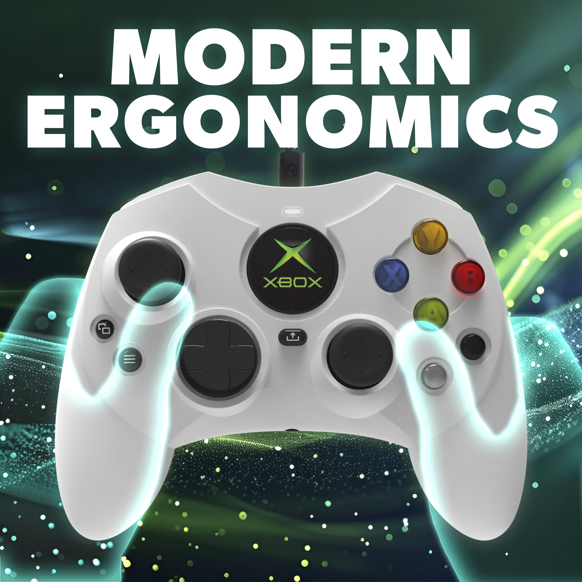 Hyperkin DuchesS Wired Controller for Xbox Series X|S - Officially Licensed White Gamepad with Hall Effect Sticks, 3.5mm Audio Jack & Impulse Triggers | Compatible with Xbox One, Windows 10/11 PC | Plug & Play | Perfect for Competitive Gaming & Long Play Sessions