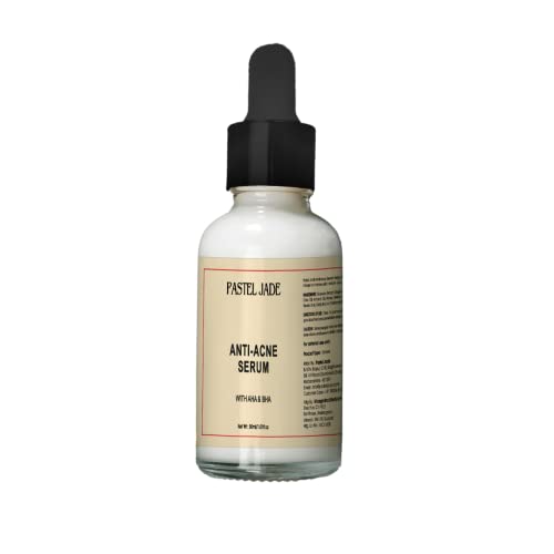 Pastel Jade Anti-Acne Serum with Aloe Vera & Ginger Extract - Soothes Skin, Reduces Inflammation & Fights Breakouts (30ml) | Perfect for Oily, Acne-Prone Skin & Daily Skincare Routine