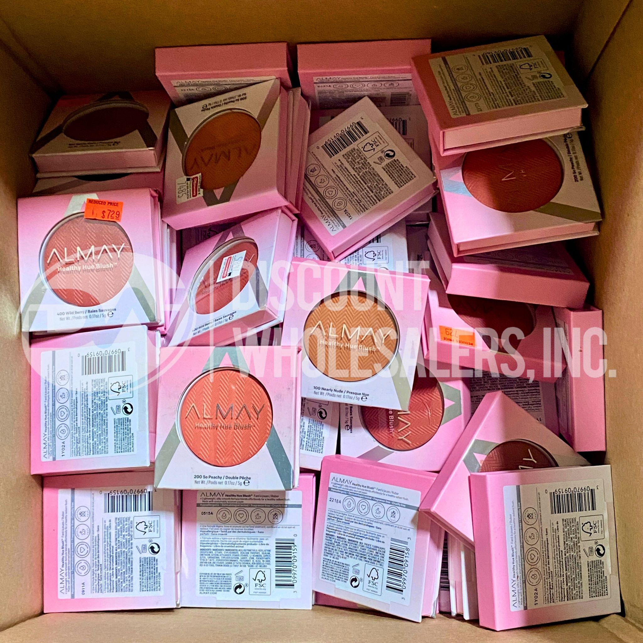 Almay Assorted Blush Palette - 50 Pcs Multi-Shade Cheek Makeup Kit for Natural Flush | Perfect for Daily Wear, Professional Makeup & Special Occasions