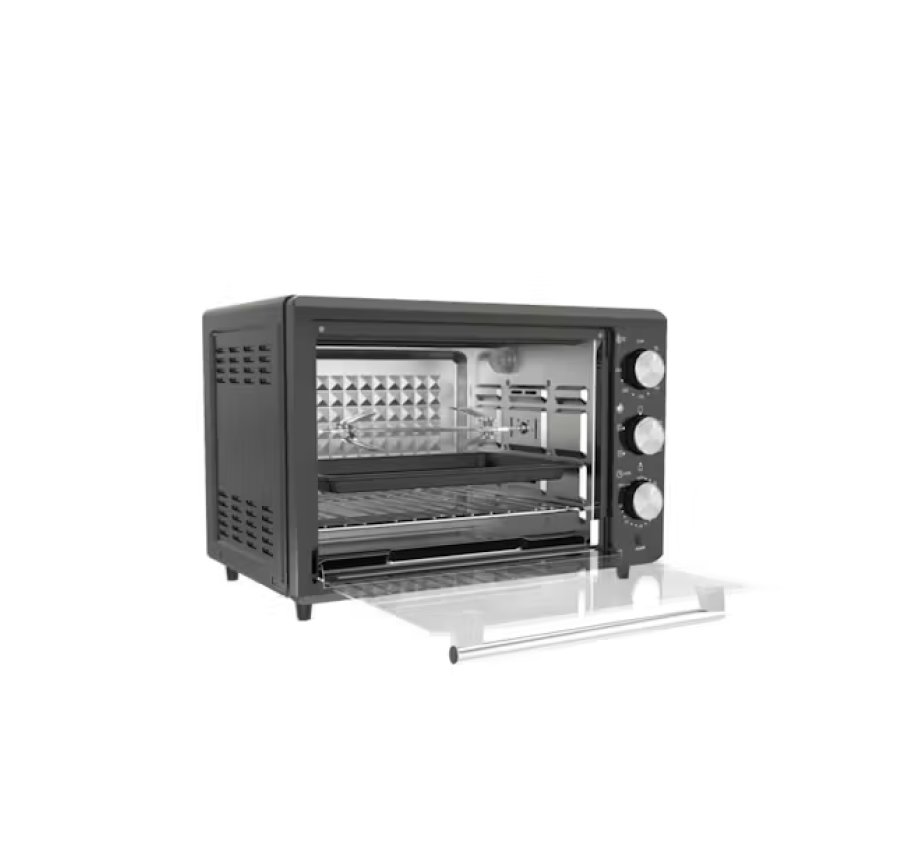 Cornell CEOS30BK 30L Electric Oven - 1500W Countertop Convection Oven with Rotisserie & Timer - Perfect for Baking, Roasting, and Broiling in Home Kitchen