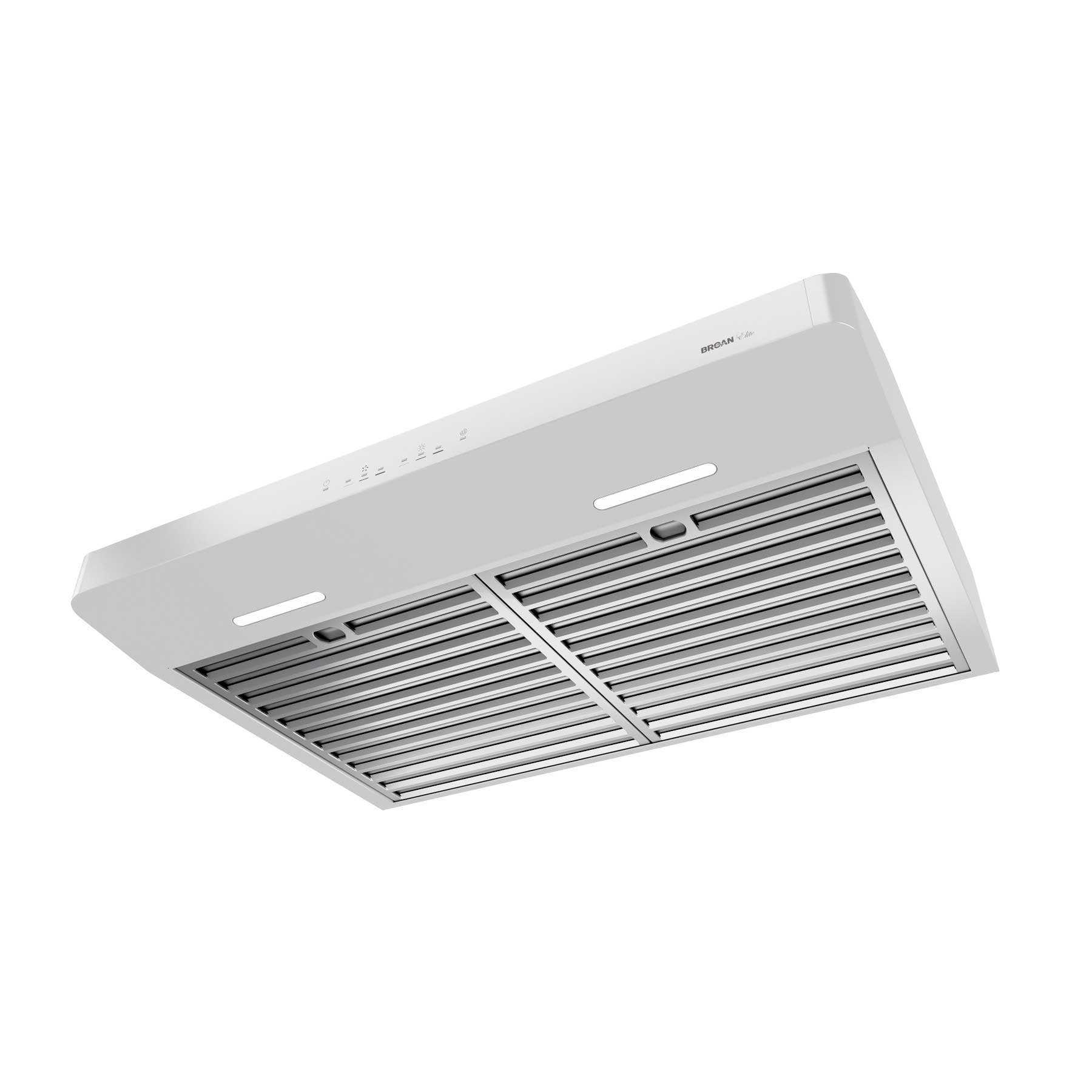Broan White 36-Inch 650 CFM Under Cabinet Range Hood with LED Lighting - ERLE136WH - Perfect for Kitchen Ventilation & Smoke Removal