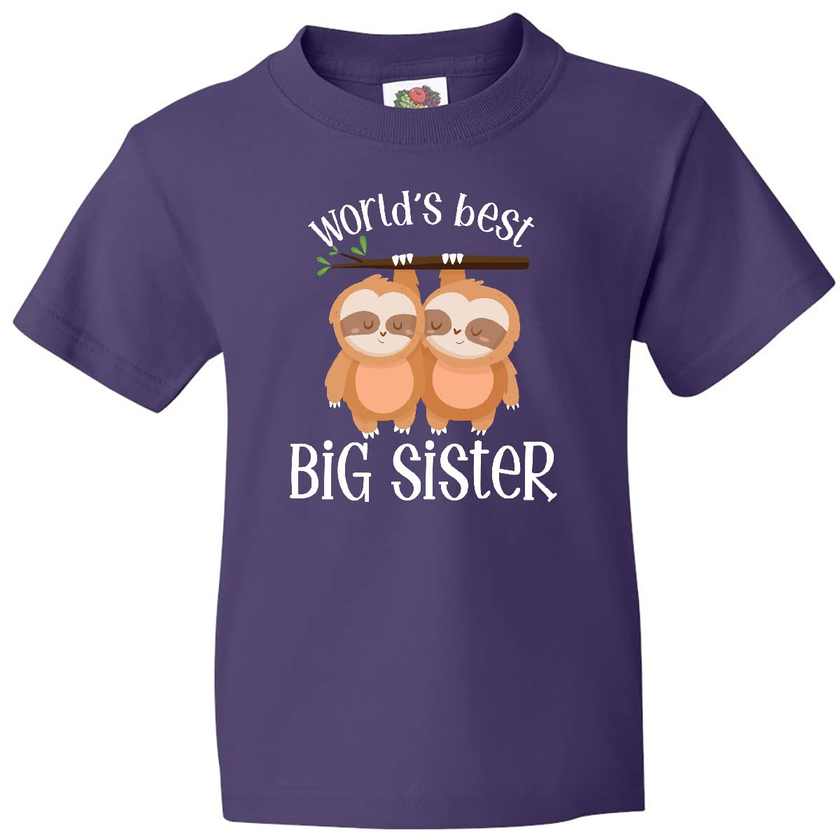 Inktastic Big Sister Youth T-Shirt - Cute Sibling Matching Outfit for Girls - Perfect for Family Photos, Birthdays & Sister Bonding Moments