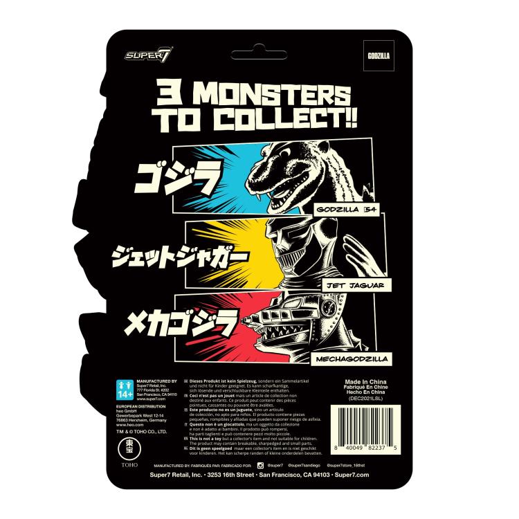 Toho ReAction Godzilla '54 Glow-in-the-Dark SDCC 2022 Exclusive Collectible Figure - Perfect for Movie Fans, Display Shelves & Nighttime Glow Collections