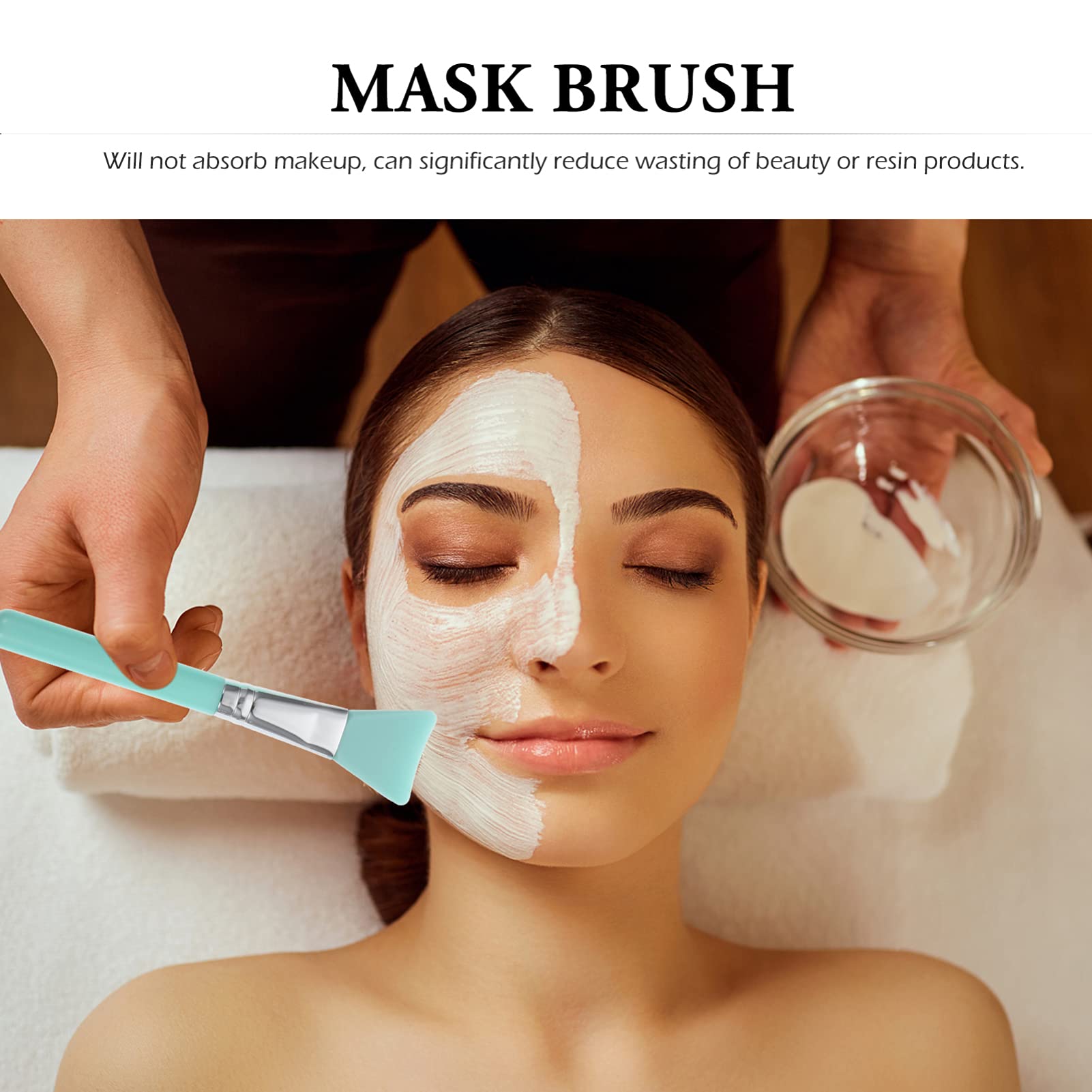 FOMIYES 7-Piece Labeled Silicone Makeup Brush Set - Professional Facial Mask & Cream Application Tools for Women - Easy to Clean & Reusable - Perfect for Skincare Routine, Makeup Application & At-Home Spa Days