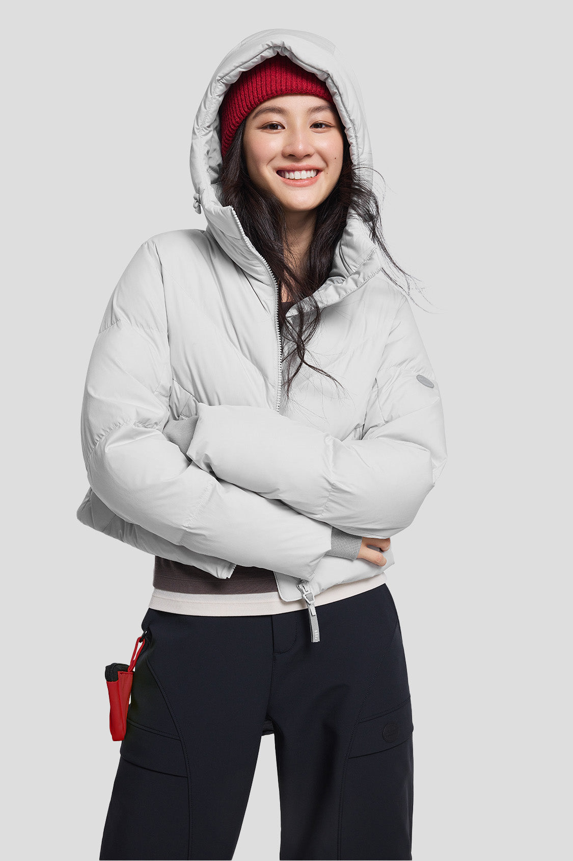 AquaDown Women's Waterproof Short Puffer Jacket - Lightweight Warm Winter Coat for Outdoor Activities & Daily Wear