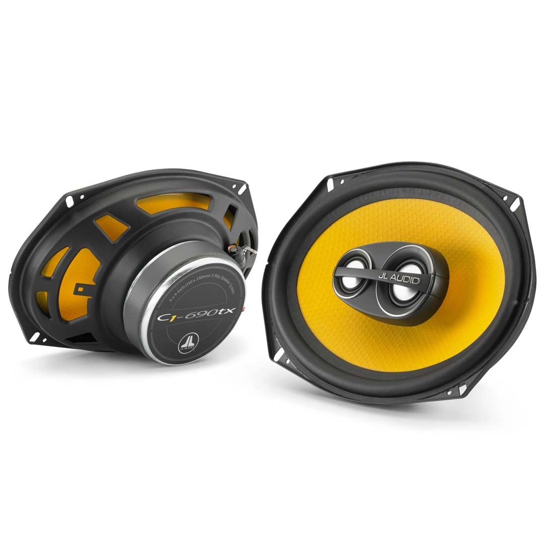 JL Audio C1 690TX 6x9 3-Way Coaxial Car Speakers - 225W Peak Power, High-Performance Sound for Cars & Trucks - Perfect for Upgrading Your Vehicle Audio System