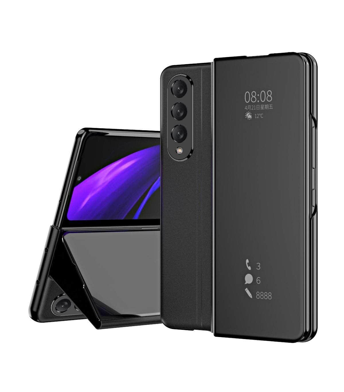 Samsung Galaxy Z Fold 3 Mirror Clear View Case - Protective Cover for Foldable Smartphone | Perfect for Work, Travel & Everyday Use