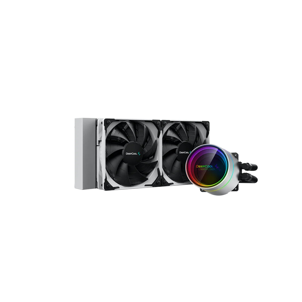Deepcool Castle 240EX White All-in-One Liquid CPU Cooler - High Performance RGB AIO Water Cooling System for PC Gaming & Overclocking - Perfect for Gaming Rigs, Workstations, and High-End PC Builds