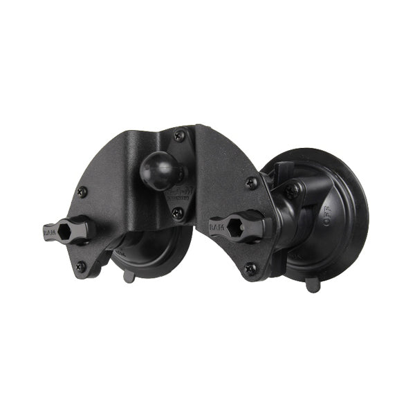 RAM B-189B-PIV1U Dual Articulating Suction Cup Mount with 1