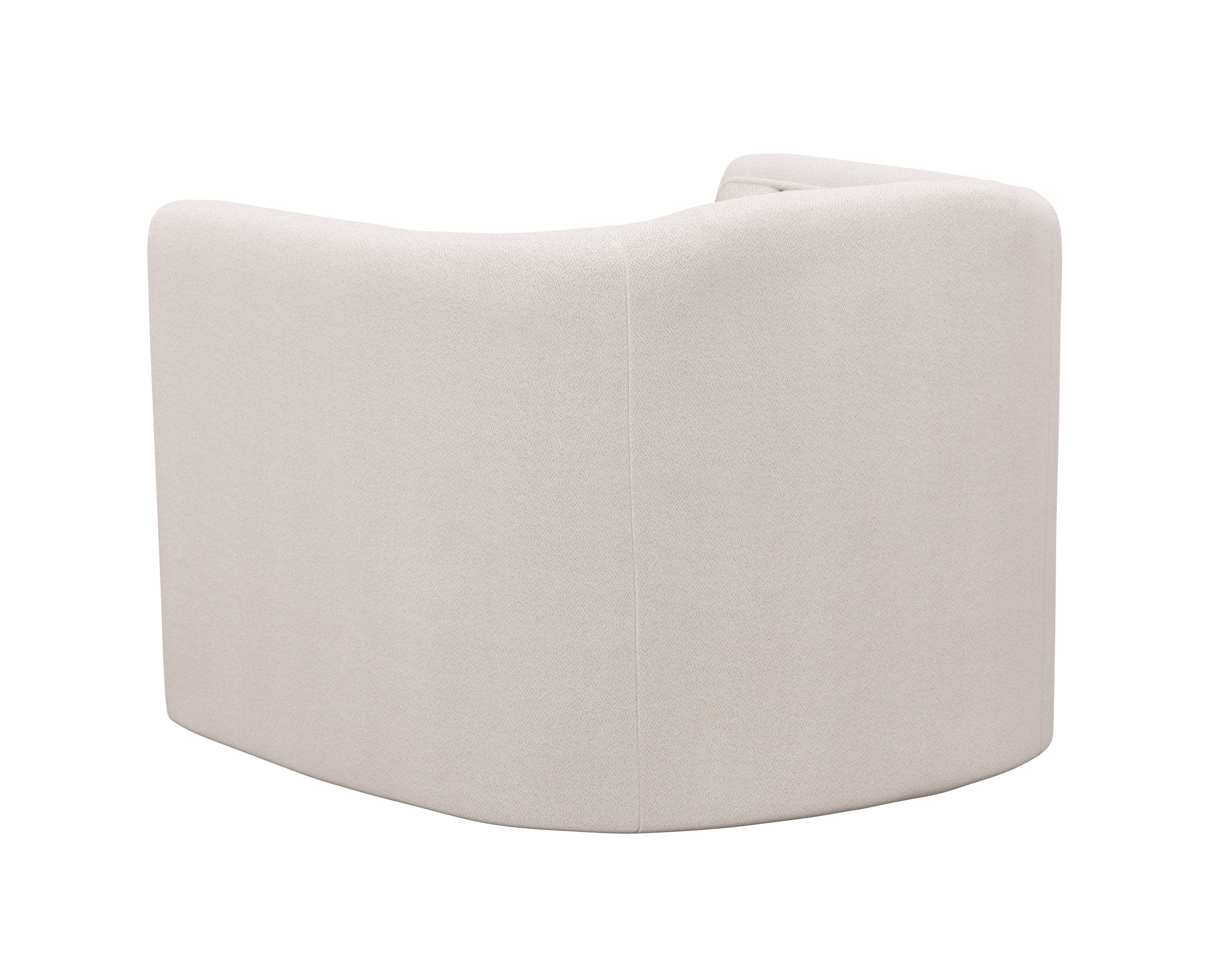 Birrit Swivel Armchair - Alaska Greige Upholstered Accent Chair for Living Room, Bedroom, or Office - 360-Degree Rotating Modern Lounge Chair with Comfortable Cushion