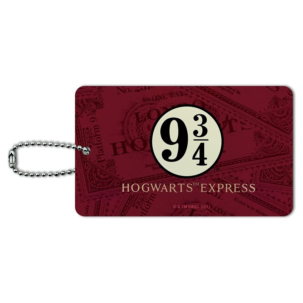 Harry Potter Hogwarts Express Luggage Tag - Suitcase ID Card & Carry-On Ticket Holder - Perfect for Travel, Cosplay, and Harry Potter Collectibles