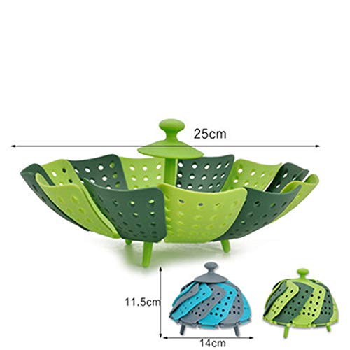 Expandable Folding Steamer Basket for Vegetables, Fish & Seafood - Fits Various Pot Sizes - Perfect for Healthy Cooking, Meal Prep & Kitchen Convenience