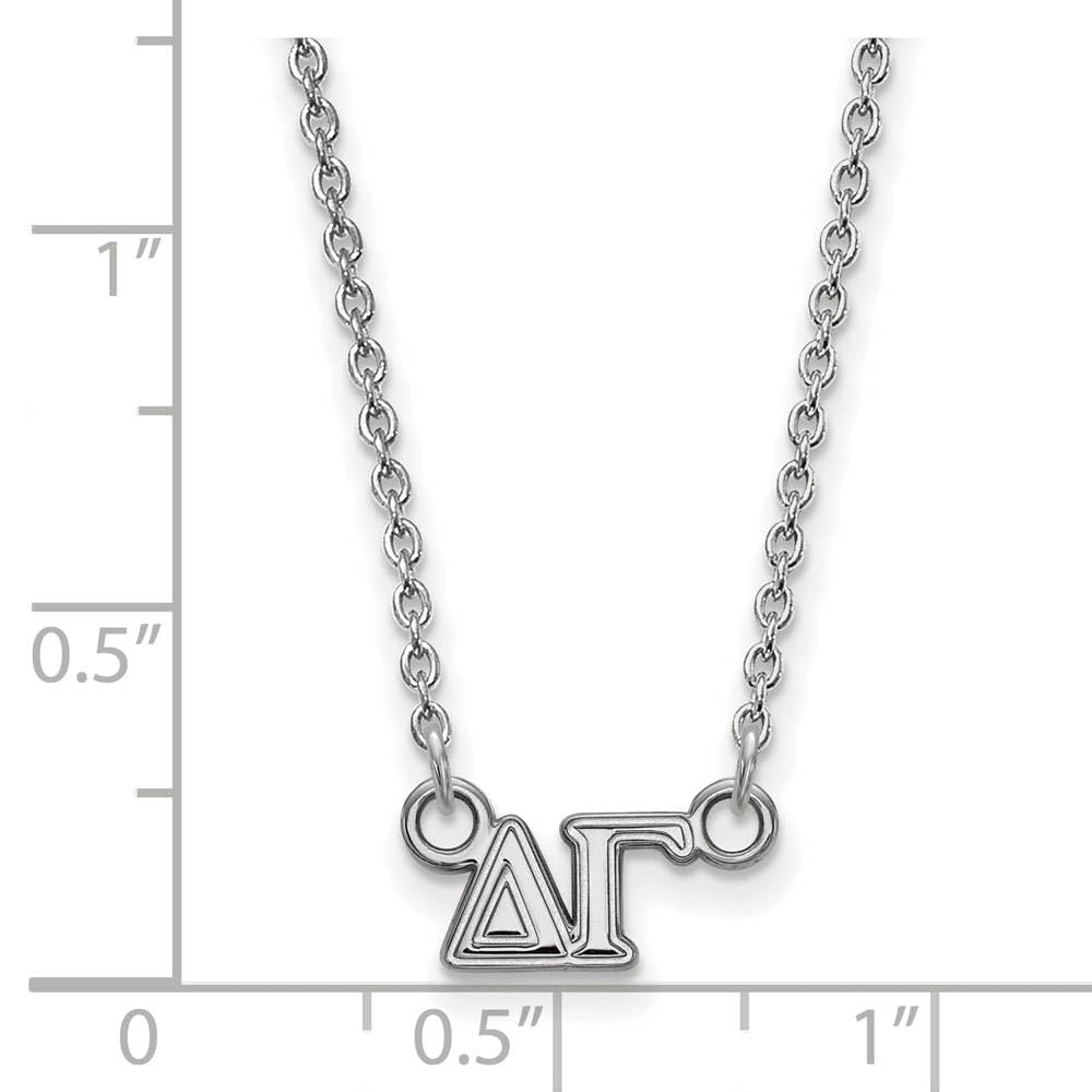 Delta Gamma Extra Small Pendant with 18 Inch Chain - Sorority Jewelry for Sisters, Graduation Gifts & Greek Life Accessories