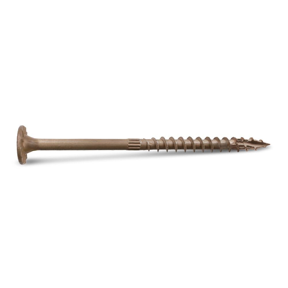 Simpson Strong-Tie SDWS22500DB Exterior Grade Timber Screws - 0.220 x 5 Inch T40 Head, Tan (600-Pack) for Deck Building, Fence Construction & Outdoor Wood Projects