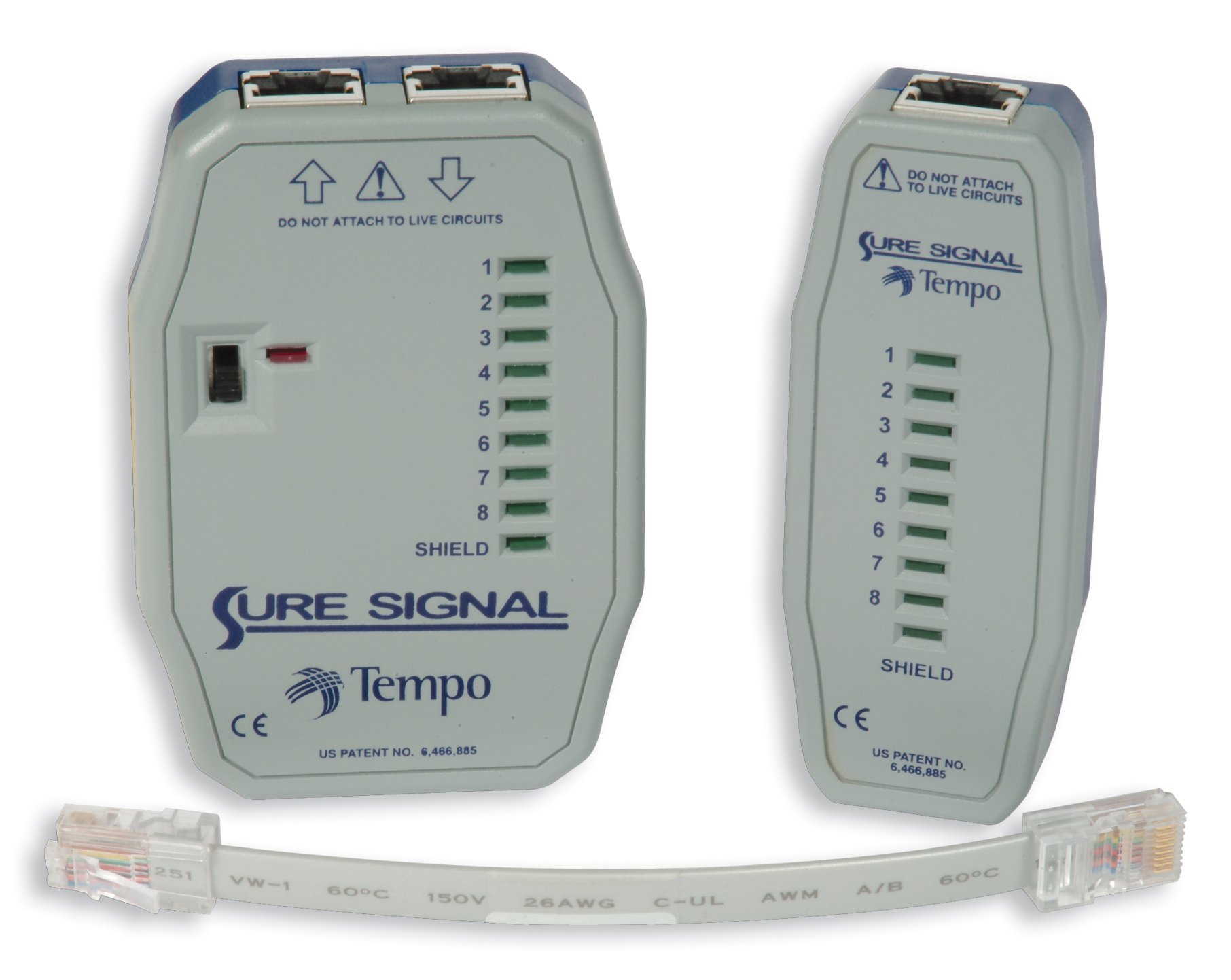 Greenlee 46060 Sure Signal Line Verifier & Patch Cord Tester - Network Cable Tester for Ethernet, RJ45, Cat5/6/7 - Perfect for IT Technicians & Network Installations