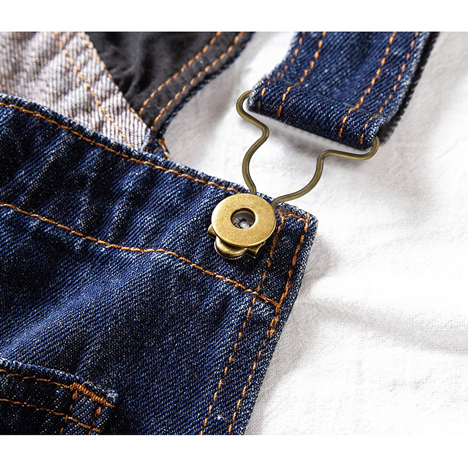 20Pcs Dungaree Suspender Clips - 1.5 Inch Wide Overall Buckles Replacement for Rompers & Overalls - Durable Denim Suspenders for Kids & Adults - Perfect for DIY Sewing, Costume Making & Clothing Repair