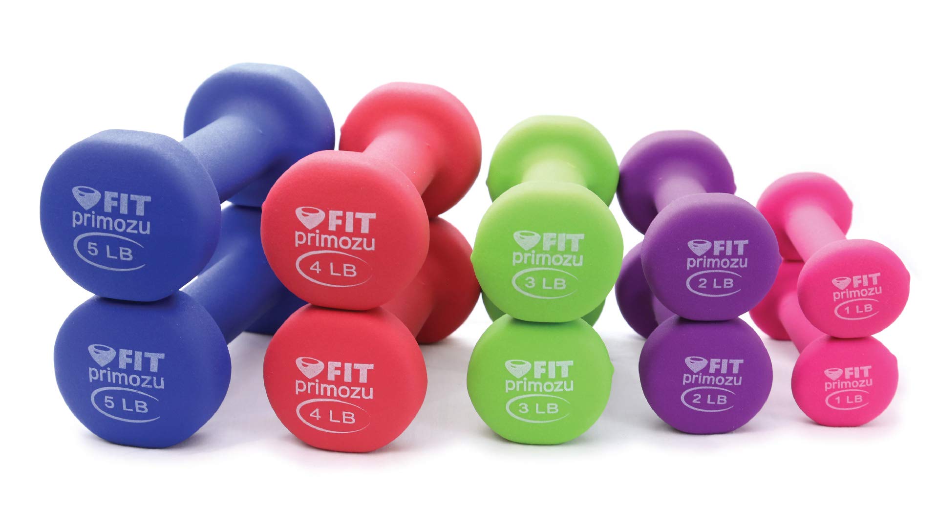 FIT Neoprene Dumbbells for Women & Men - Adjustable Weight Sets (5-25lbs) - Home Gym, Strength Training, Workout Equipment - Perfect for HIIT, Yoga & Fitness
