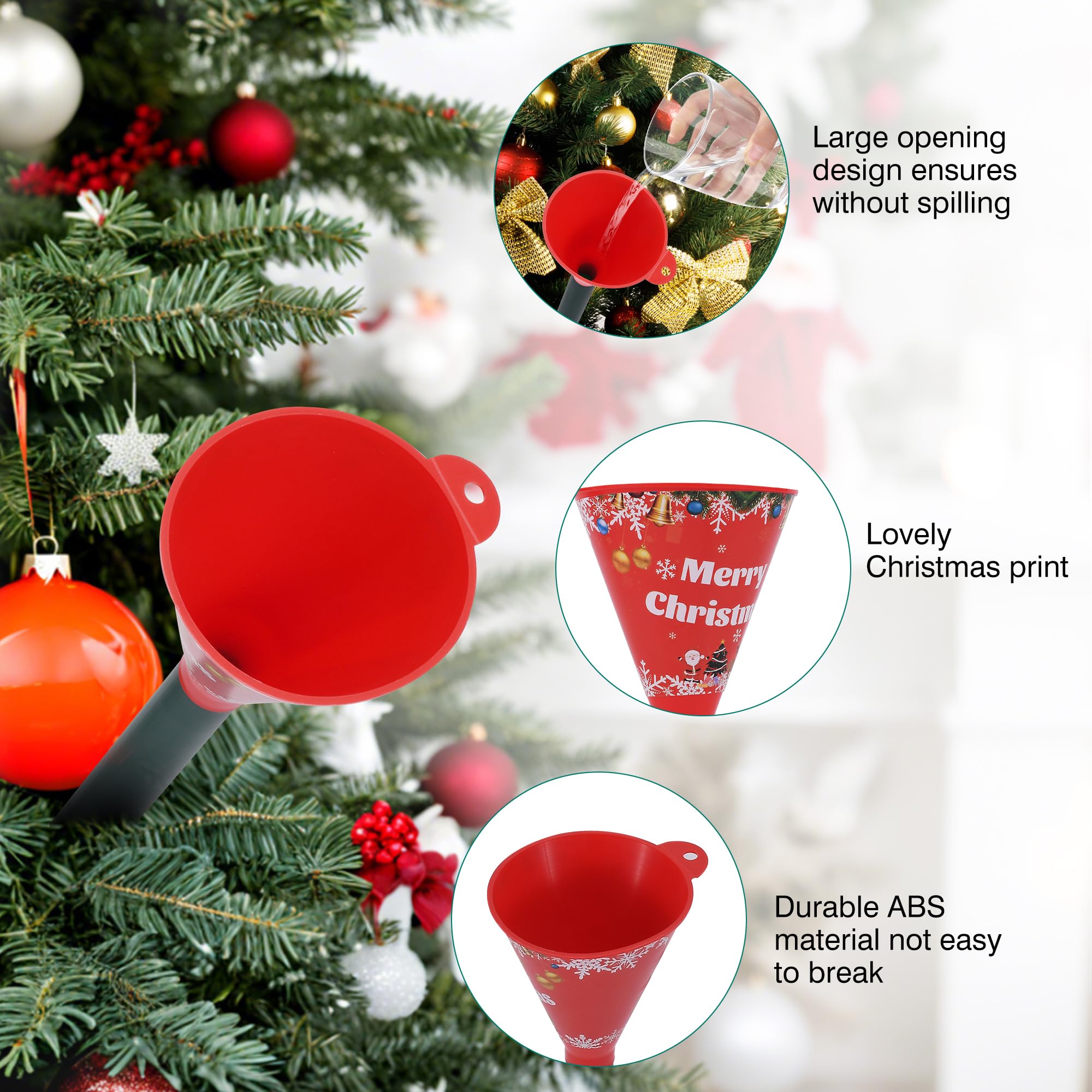 39in Christmas Tree Water Funnel - Long Xmas Plant Watering Spout Tool for Indoor & Outdoor Trees | Easy Tree Care Accessory for Holiday Decorations