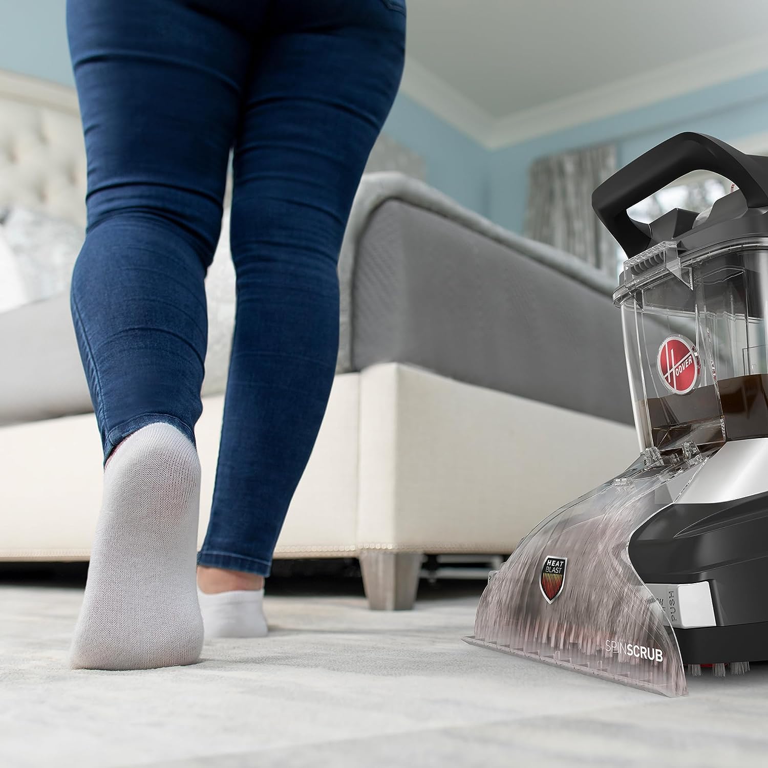 Hoover PowerScrub XL Pet Carpet Cleaner Machine - Deep Cleaning for Carpets, Upholstery & Stairs | Multi-Surface Shampooer with Powerful Suction & Attachments | Ideal for Pet Hair Removal & Stain Cleaning | Works with Hoover Cleaning Solution