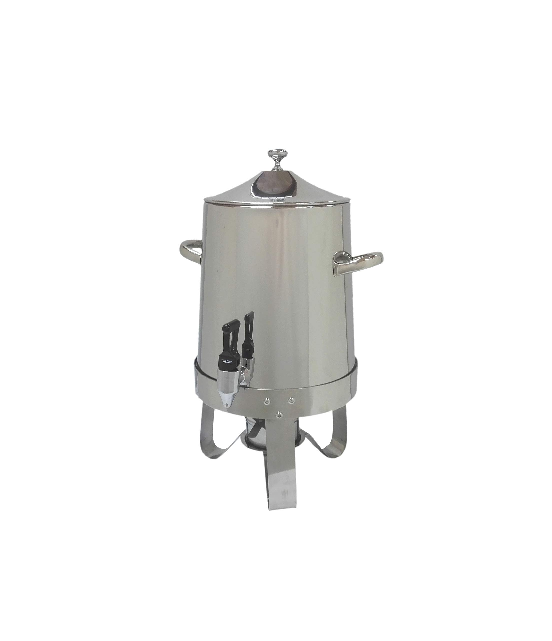 FixtureDisplays® 10L Stainless Steel Hot Beverage Dispenser with Warming Burner - 12x10x21 Inch Coffee Urn for Parties, Catering & Events - Perfect for Serving Hot Cider, Tea & Coffee at Weddings, Offices & Restaurants