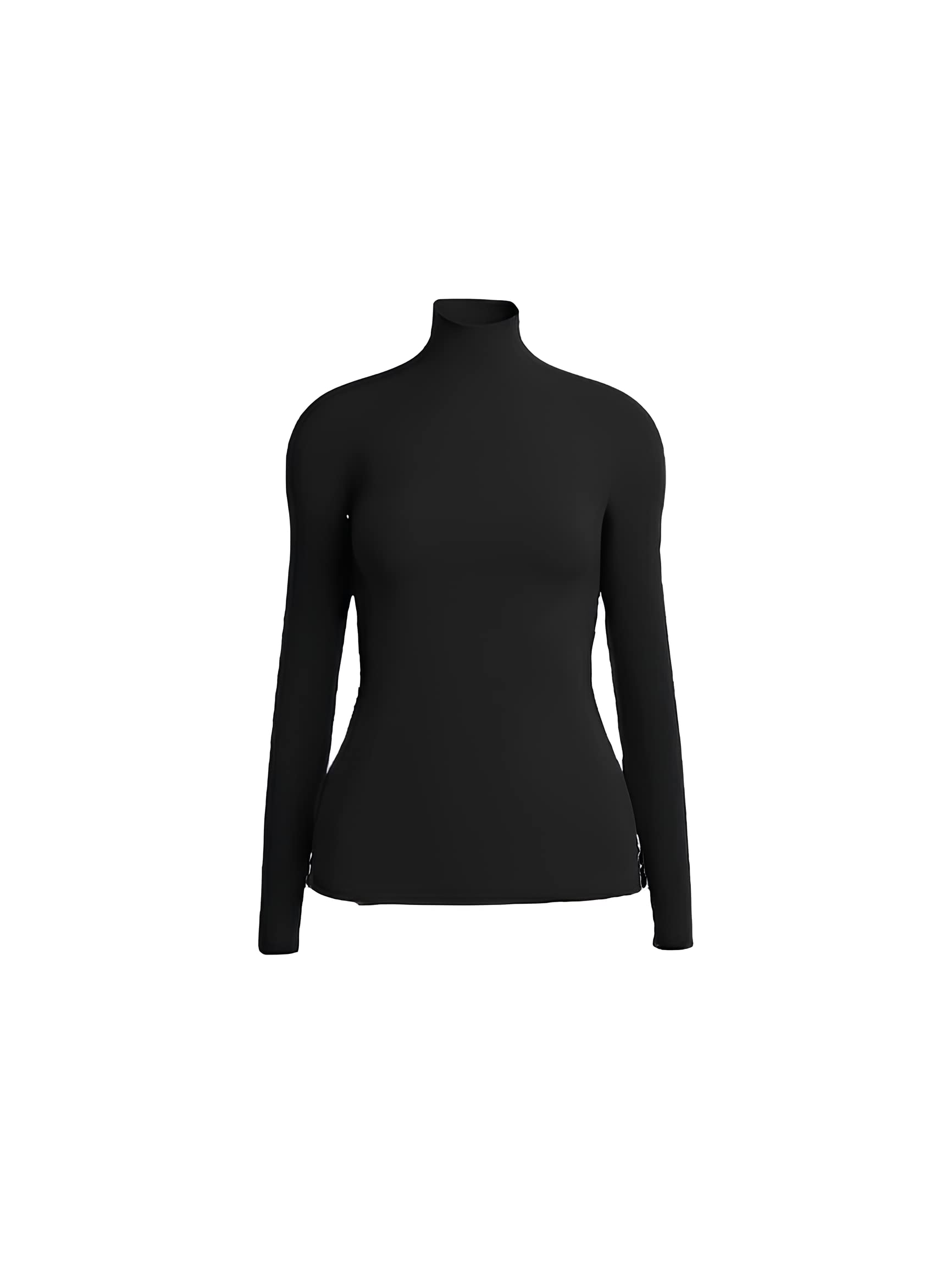 Wolford Women's Turtleneck Sweater - Soft Long Sleeve Slim Fit Pullover for Office, Winter & Casual Wear