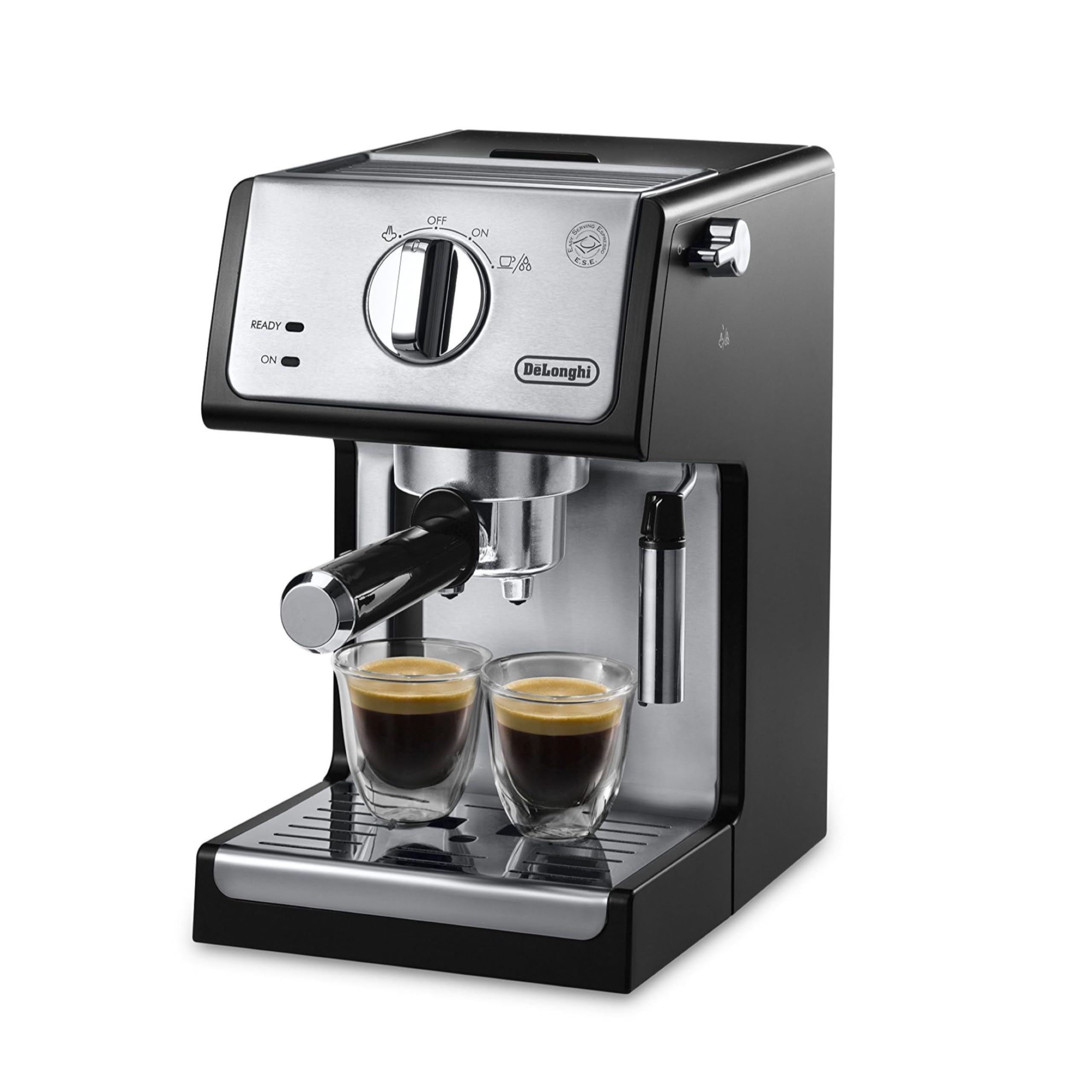 De'Longhi ECP3420 15-Bar Pump Espresso Machine with Manual Milk Frother - Perfect for Making Latte, Cappuccino & Black Coffee at Home or Office