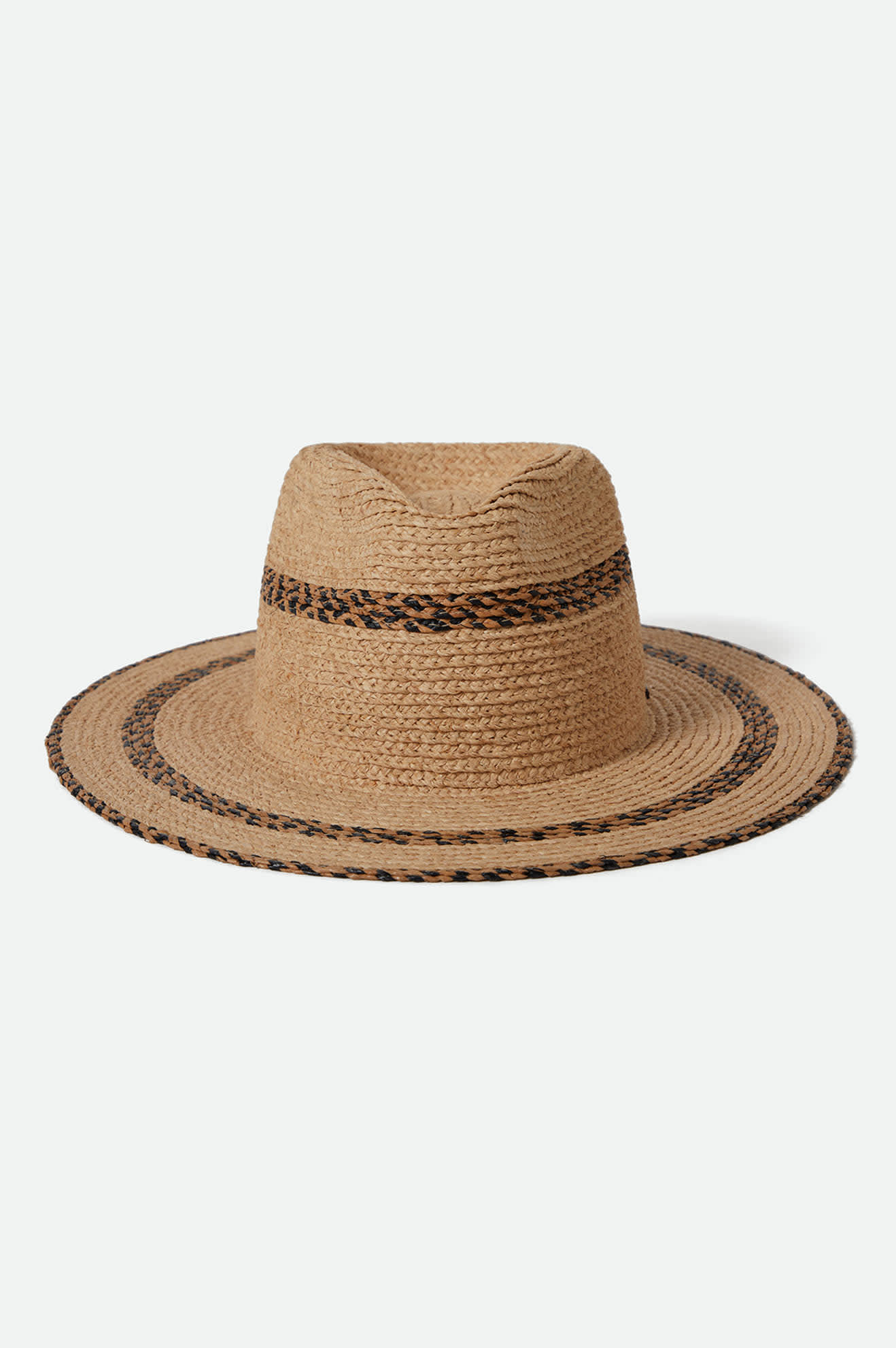 Cohen Straw Cowboy Hat for Men & Women - Breathable Summer Western Hat in Tan/Black - Perfect for Rodeo, Music Festivals & Outdoor Adventures
