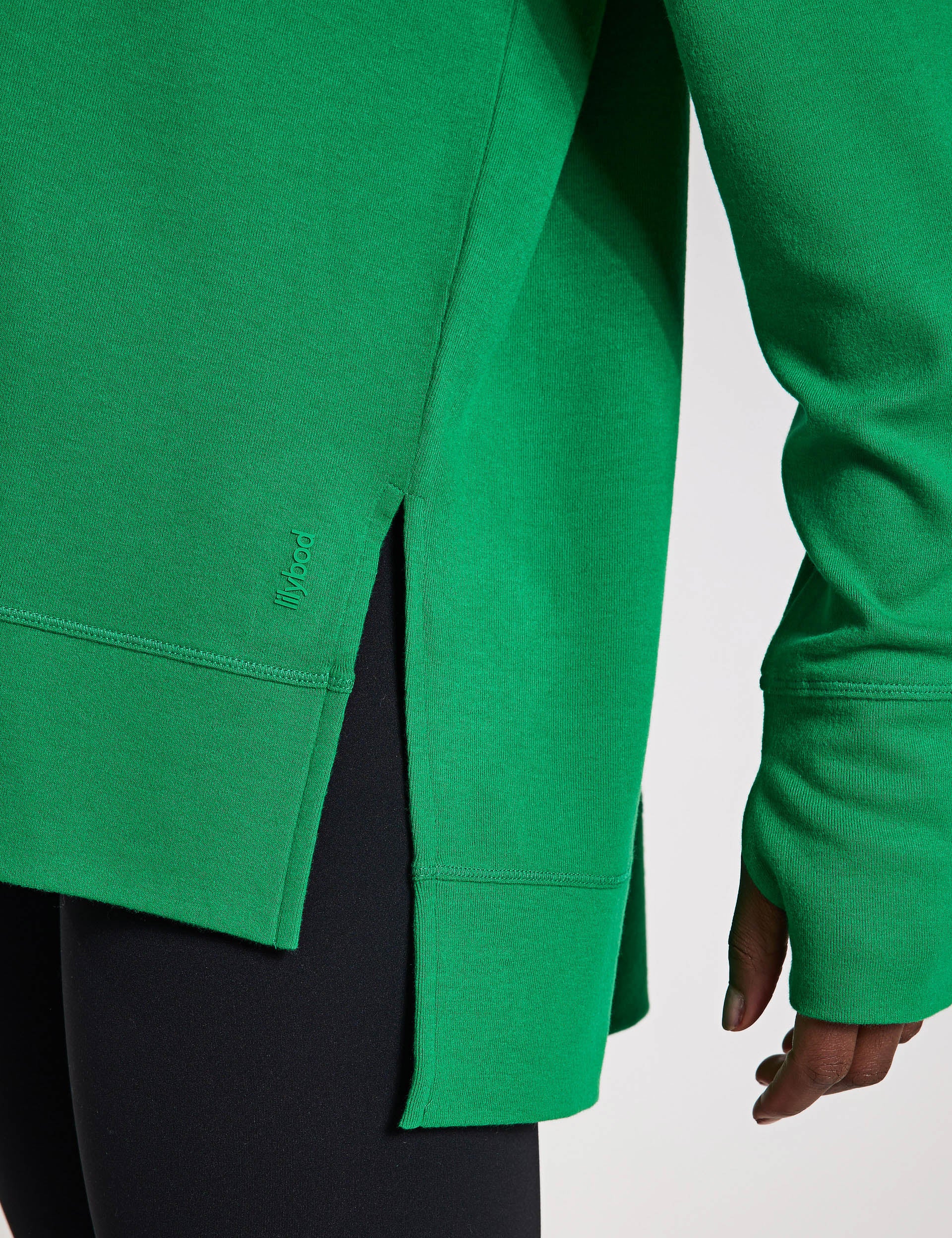 Shelby Sweatshirt for Women - Kelly Green Cotton Pullover Hoodie | Casual Wear, Gym, Lounge, Street Style