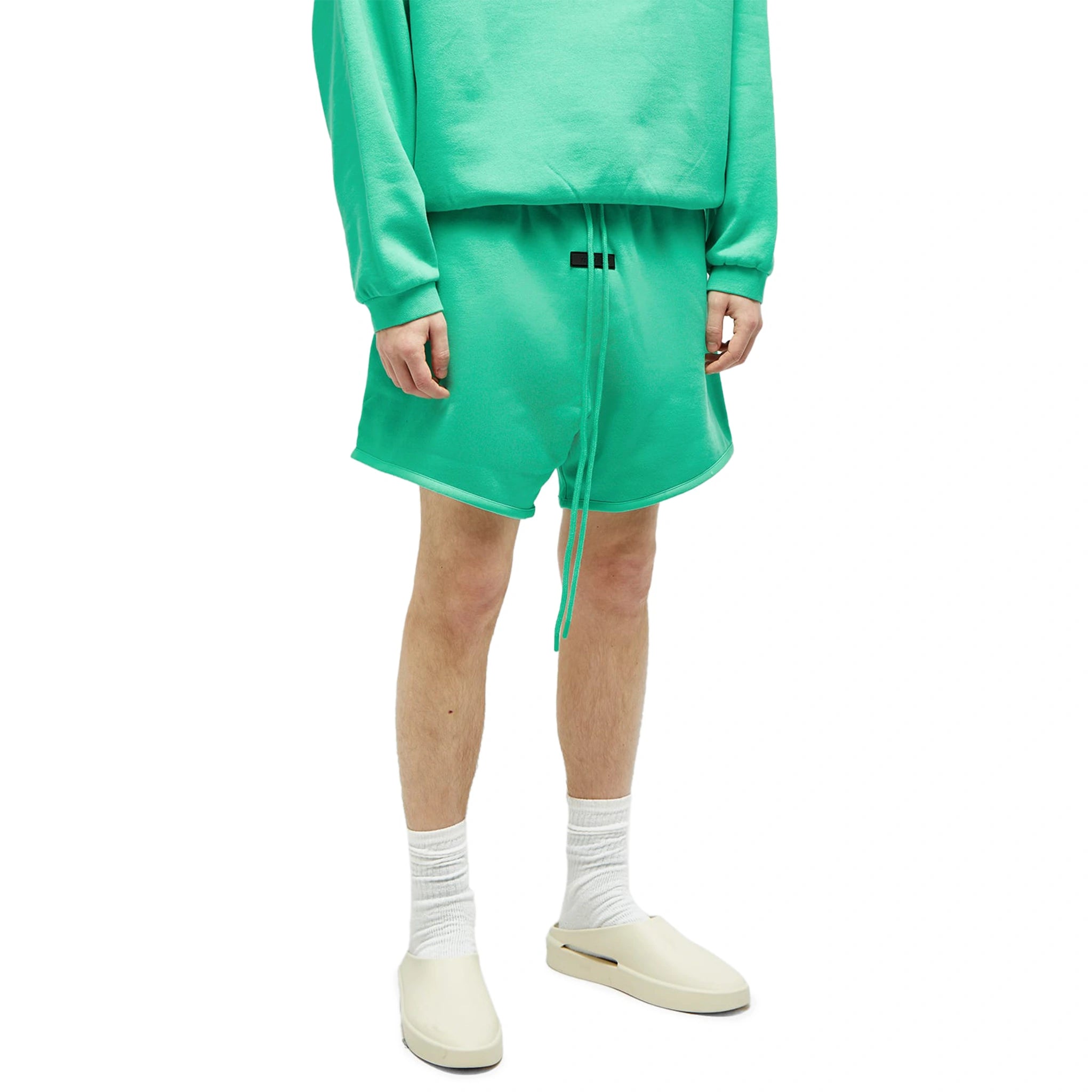 Fear of God Essentials Mint Green Shorts for Men - FW23 Collection | Casual Summer Wear & Lounge Shorts for Comfort & Style
