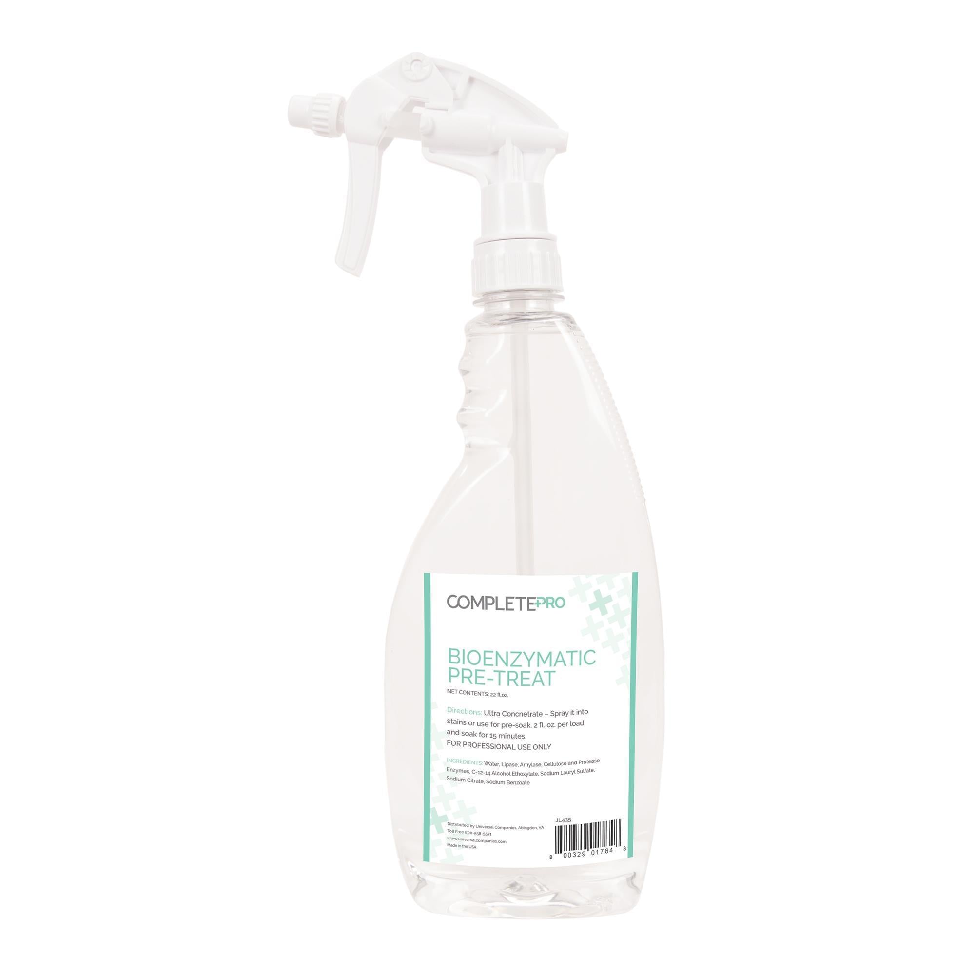 Complete Pro Bioenzymatic Pre-Treatment Stain Remover for Laundry - Powerful Enzyme Formula for Tough Stains on Clothes, Fabrics & Upholstery - Ideal for Home, Gym & Sports Gear Cleaning