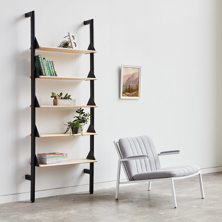 Gus* Modern Branch 1 Shelving Unit - Stylish Wooden Bookcase for Home & Office Organization - Perfect for Living Room, Bedroom or Office Storage