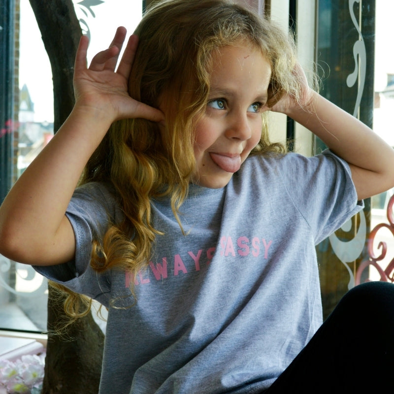 Always Sassy Matching Heather Grey T-Shirts for Women & Men - Soft Cotton Couple Shirts - Perfect for Date Nights, Anniversaries & Matching Outfits