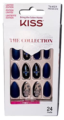 Kiss The Collection Press On Nails - Style 76459 | Trendy Artificial Nails for Women | Perfect for Parties, Weddings & Special Occasions