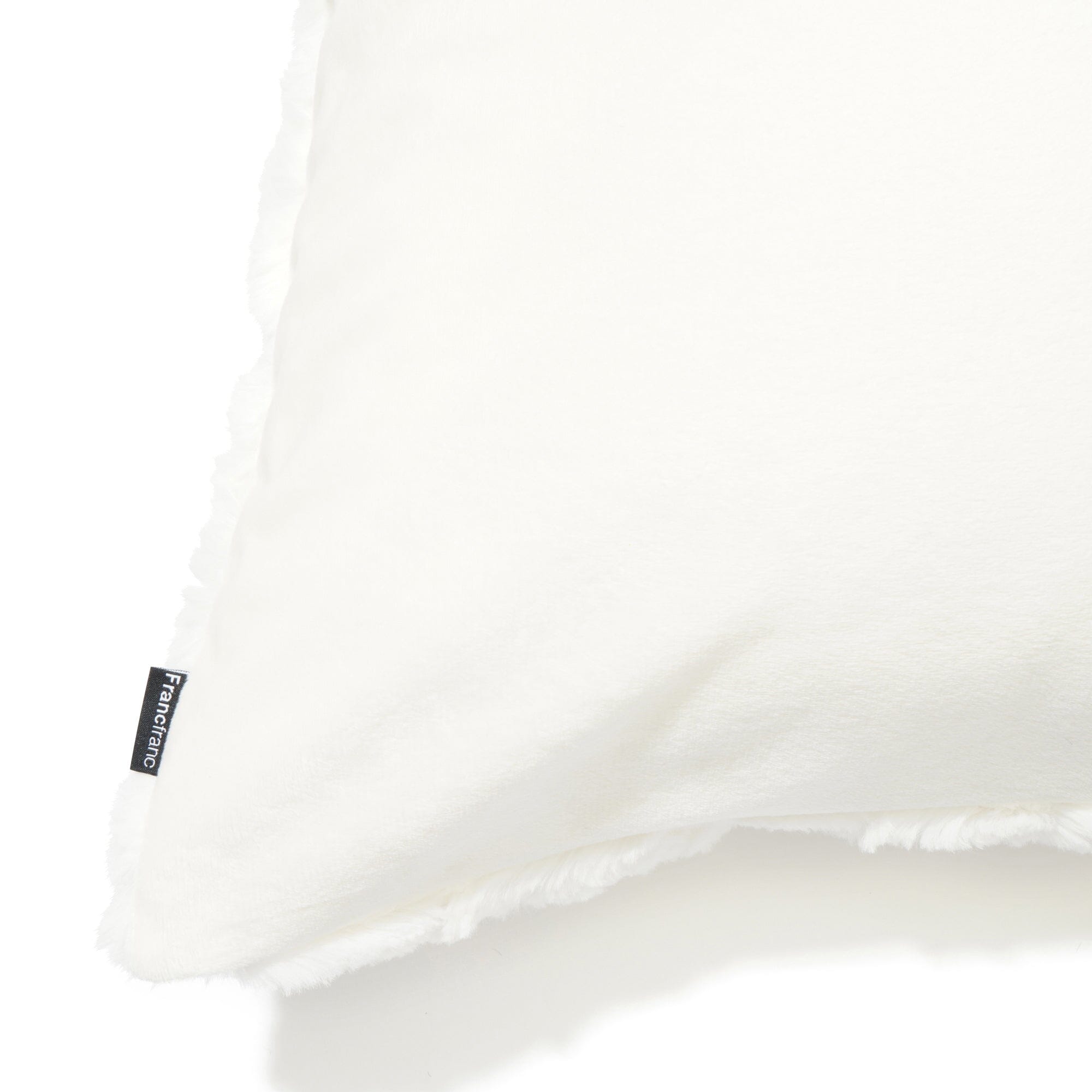 Premium 450x450 White Faux Fur Cushion Cover - Soft & Luxurious Throw Pillow Case for Living Room Sofa, Bedroom Decor, and Cozy Home Styling