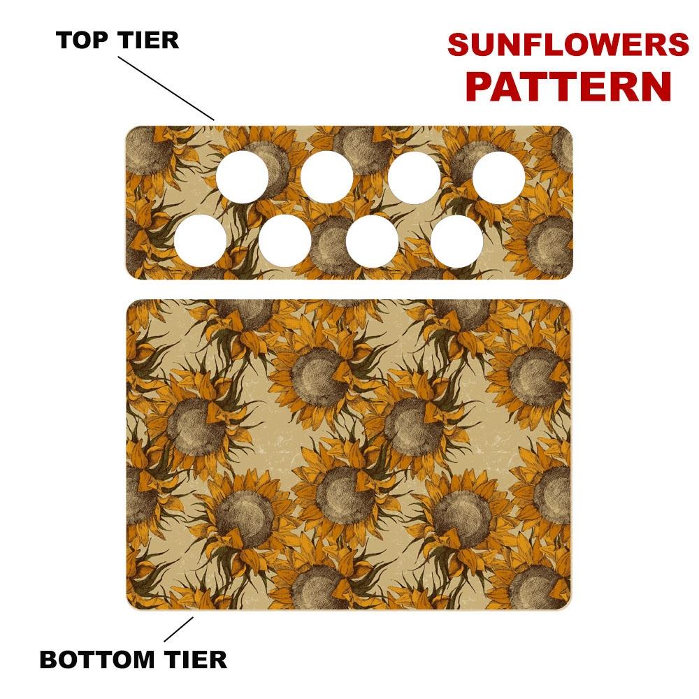 12 Inch Straight Counter Caddies™ with K-Cup Holes - Choose Your Pattern | Perfect for Kitchen Countertops, Office Desks & Coffee Stations