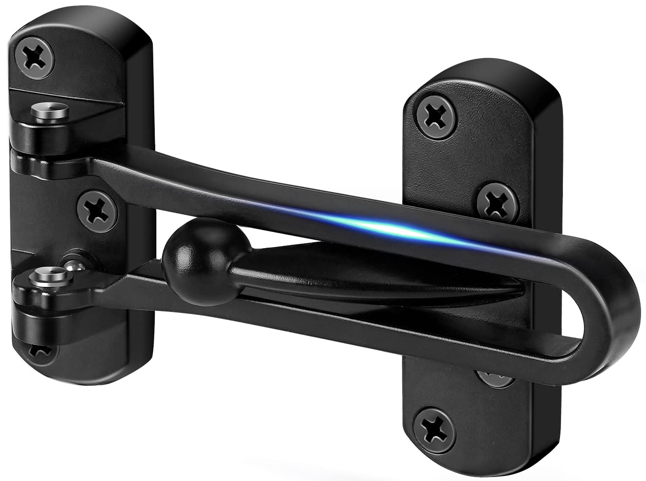 Heavy Duty Swing Bar Door Lock Latch - Premium Aluminum Sliding Security Bar for Home, Hotel & Child Safety (1 Pack) | Front Door Reinforcement & Indoor Gate Protection for Enhanced Security